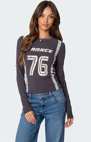 Edikted Frenchy Long Sleeve T-Shirt | PacSun