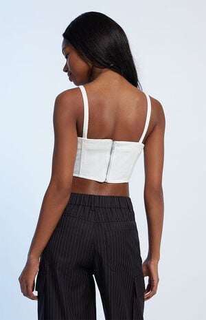 Denim Corset Top image number 3