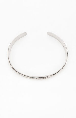 Silver Floral Cuff Bracelet image number 2