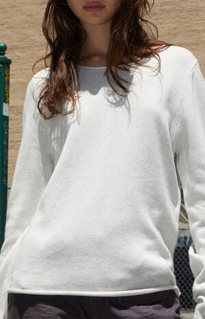 Light Gray Stella Cotton Sweater image number 2