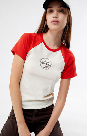 Pabst Blue Ribbon Circle Logo T-Shirt image number 1