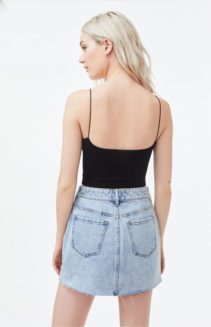 Ribbed V-Neck Brami Top