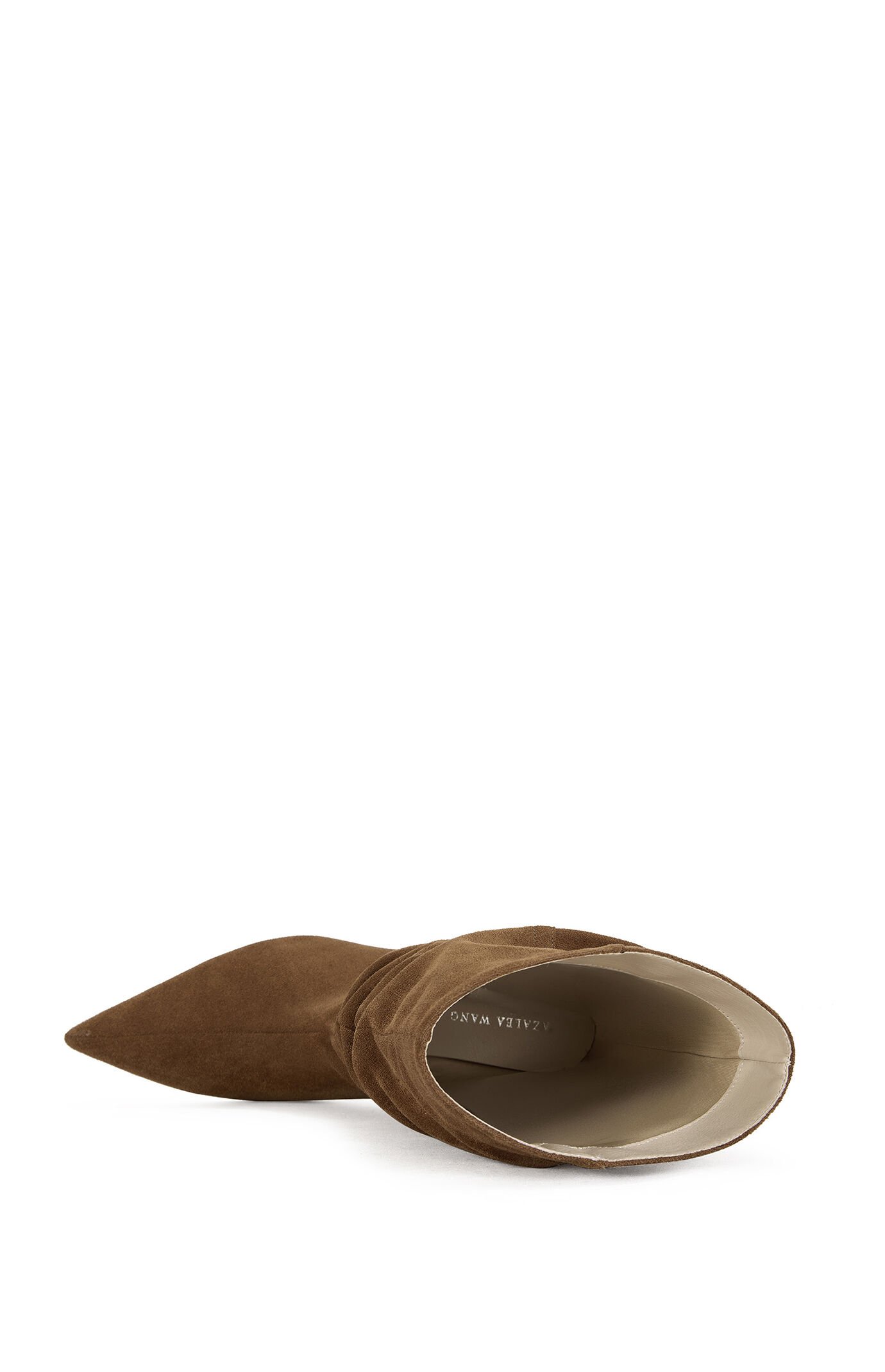 AZALEA WANG Asaf Tan Wedge Booties