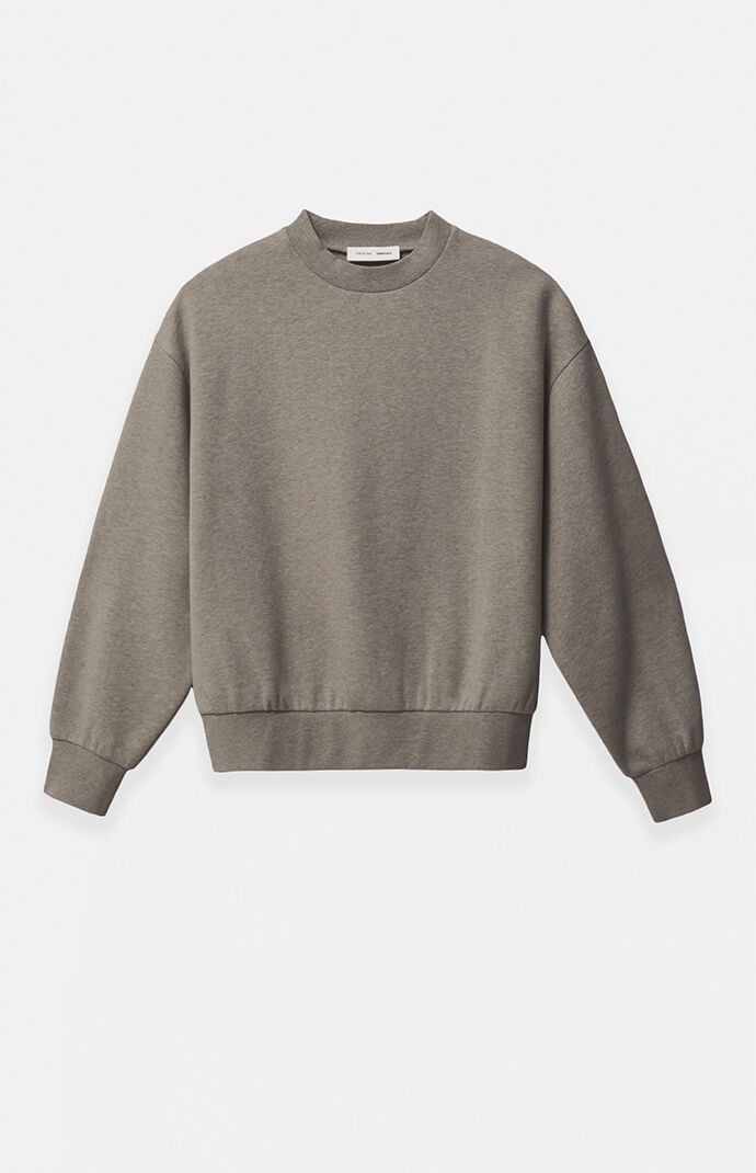 【ESSENTIALS】FEAR OF GOD/FLEECE CREWNECK/LIGHT HEATHER Fear of God Essentials Light Heather Grey Fleece Crew Neck