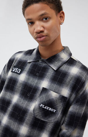 By PacSun Shadow Plaid Shacket image number 1