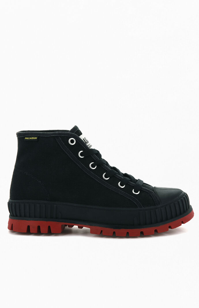 Black & Red Pallashock Mid OG Shoes