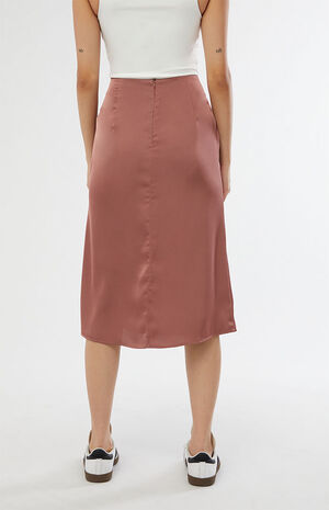 Button Side Midi Skirt image number 4