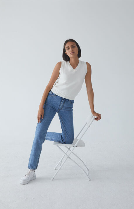 White Mia Sweater Vest