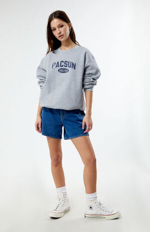 Distressed Crew Neck Sweatshirt image number 3