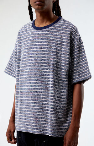 Oversized Terry Striped T-Shirt image number 2