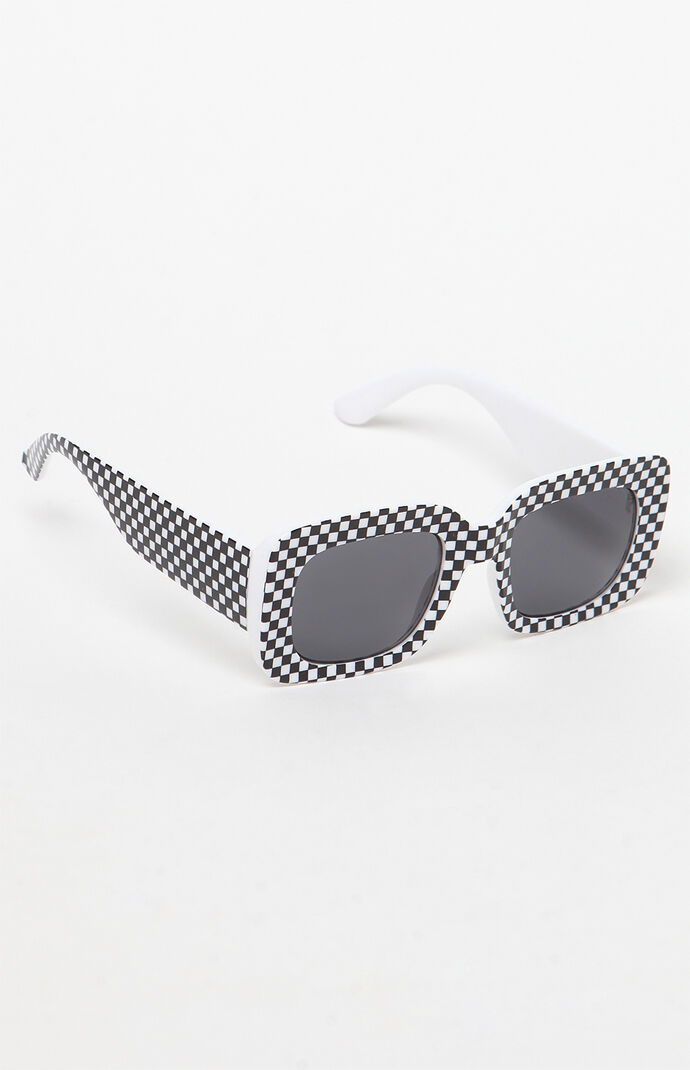 Checkered Square Sunglasses