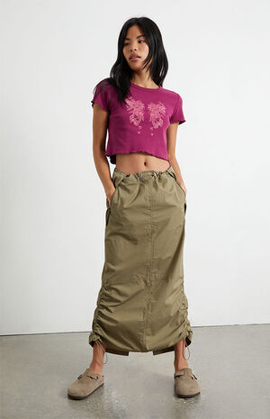 LA Hearts Parachute Midi Skirt | PacSun