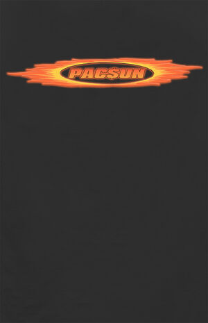 Black Flames PacSun Logo T-Shirt image number 4