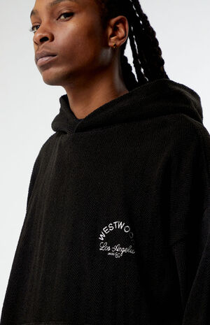Black Westwood Herringbone Hoodie image number 2