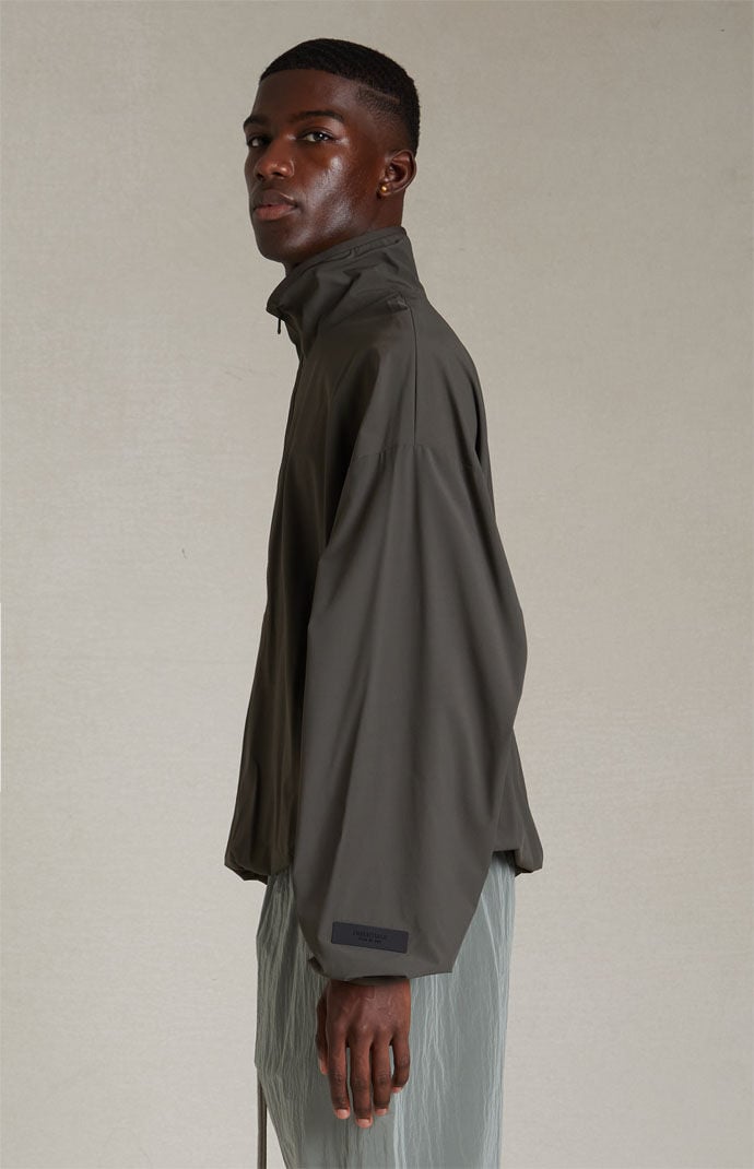 Fear of God Essentials Ink Nylon Half Zip Mock Neck Sweatshirt