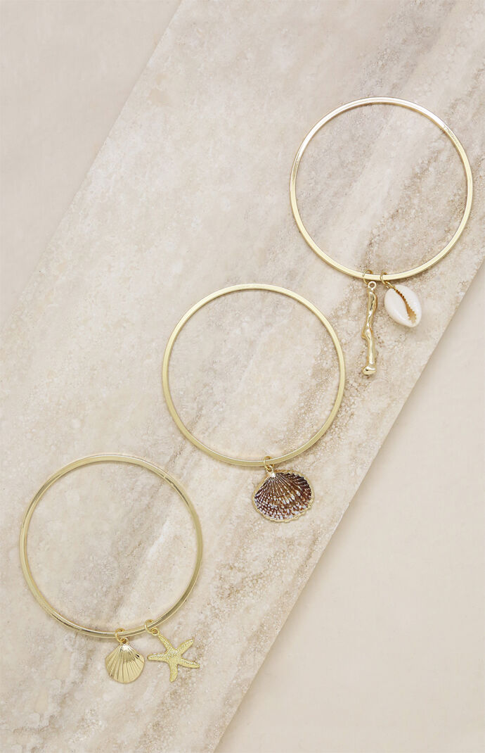 Beach Life Bangle Bracelet Set