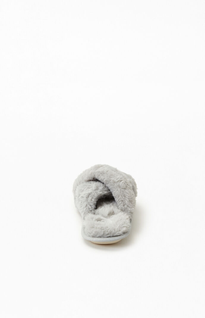 By PacSun Dark Gray Fuzzy Slippers