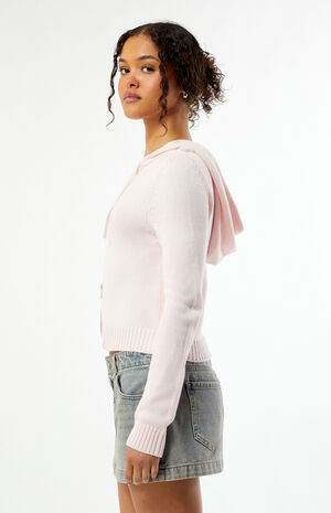 Skylar Zip Up Knit Hoodie image number 3