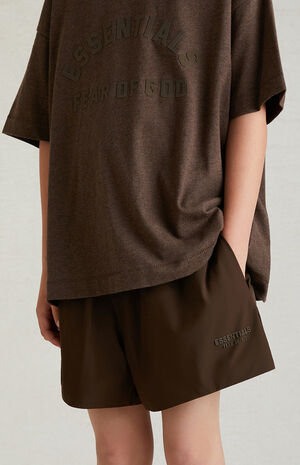 Essentials Wood Nylon Running Shorts image number 5