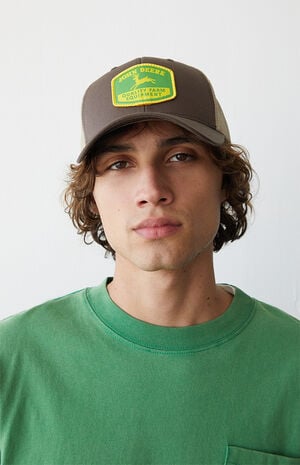 Brown Logo Snapback Trucker Hat image number 1