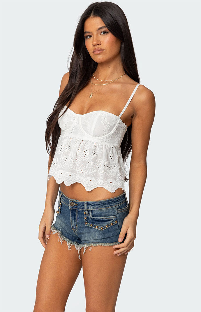 Edikted Emme Eyelet Corset | PacSun
