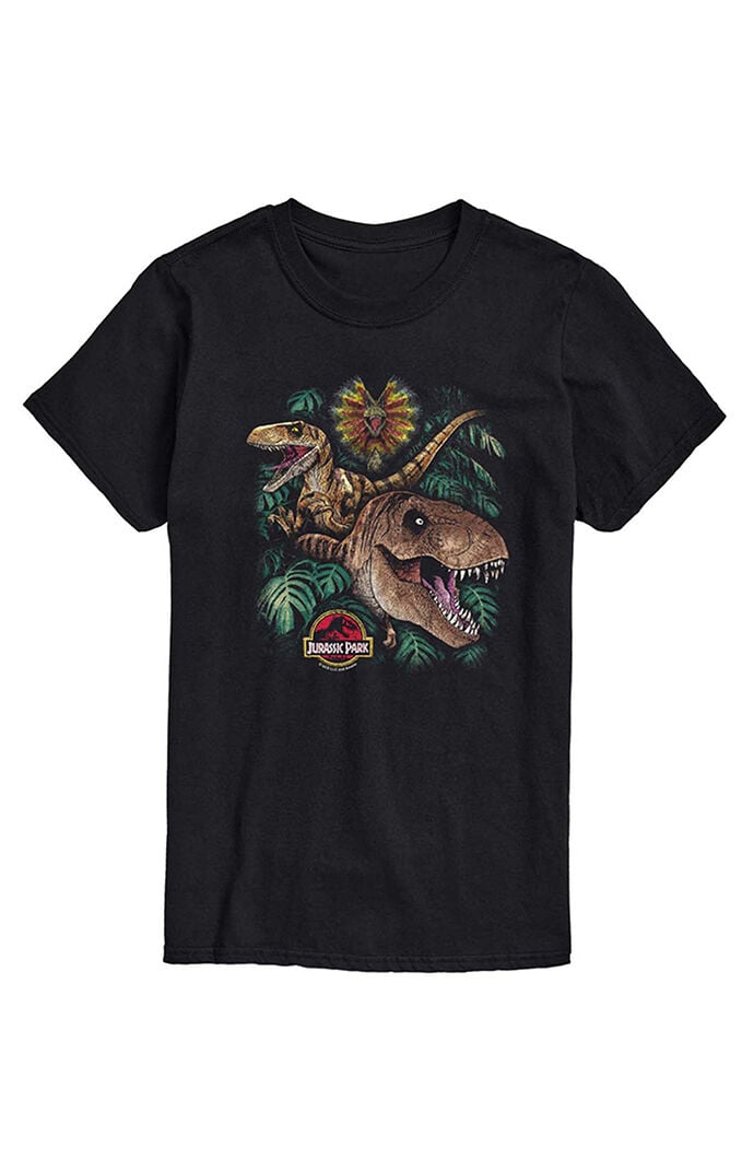 Hybrid Apparel Jurassic Park Dinosaur Collage T-Shirt
