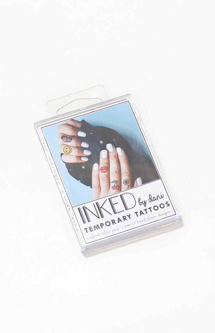 Colored Cutie Temporary Tattoo Pack