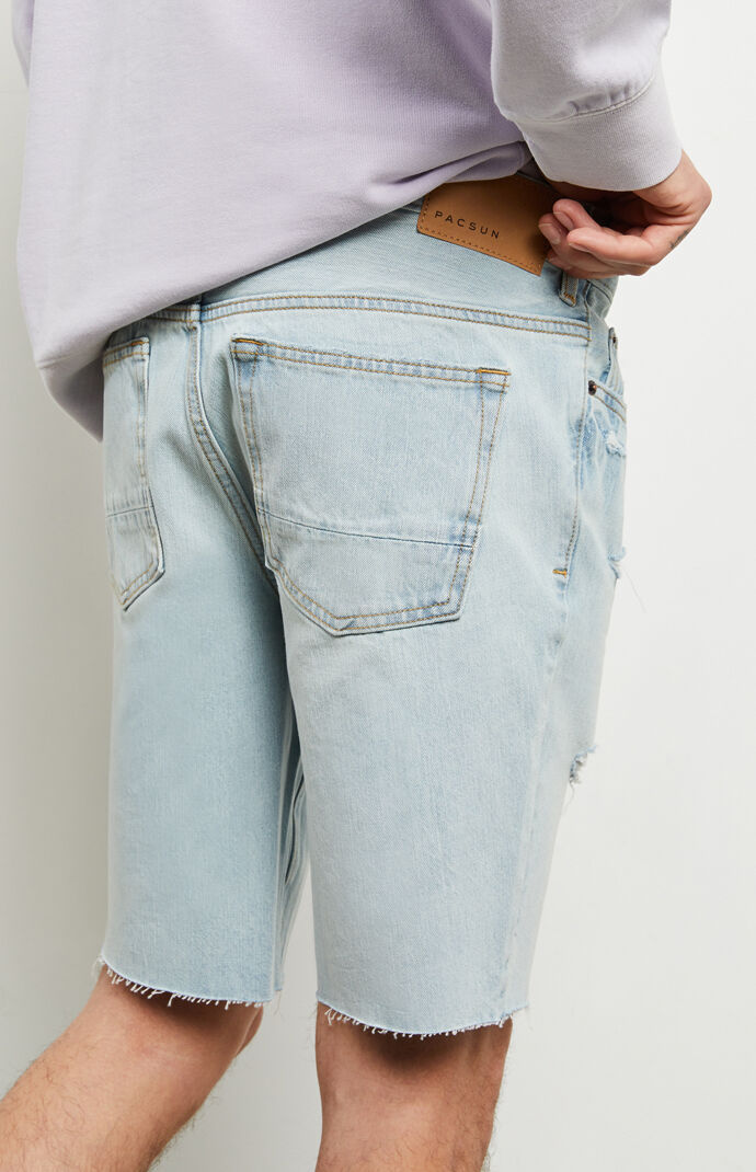 Light Indigo Denim Shorts
