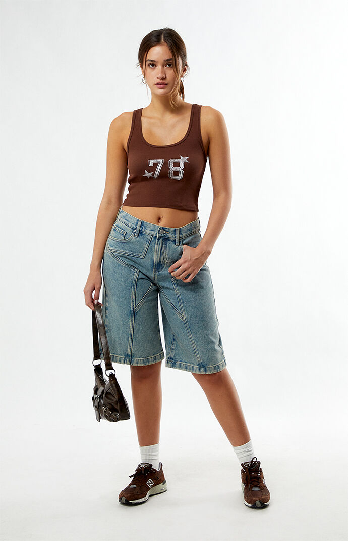PS / LA 78 Star Cropped Tank Top | PacSun