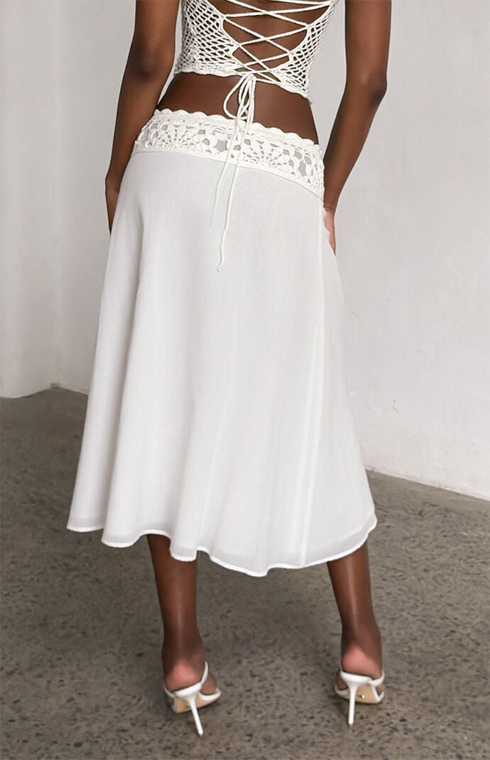 Tiger Mist Sasha Crochet Midi Skirt