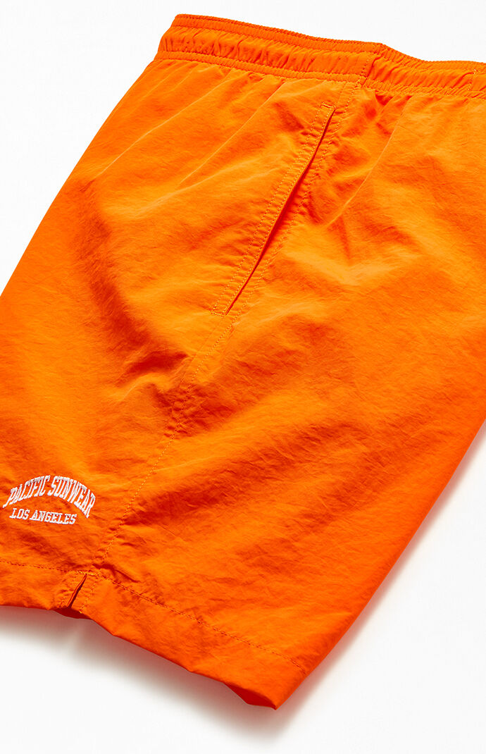 Collegiate Solid Swim Trunks