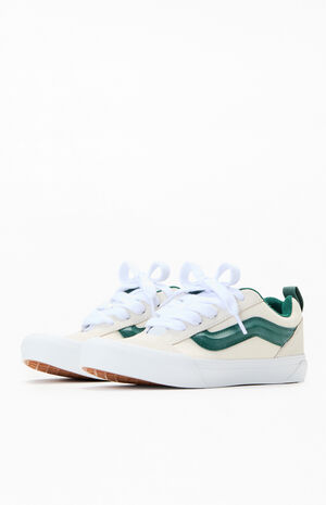 Kids Off White & Green Knu Skool Shoes image number 2