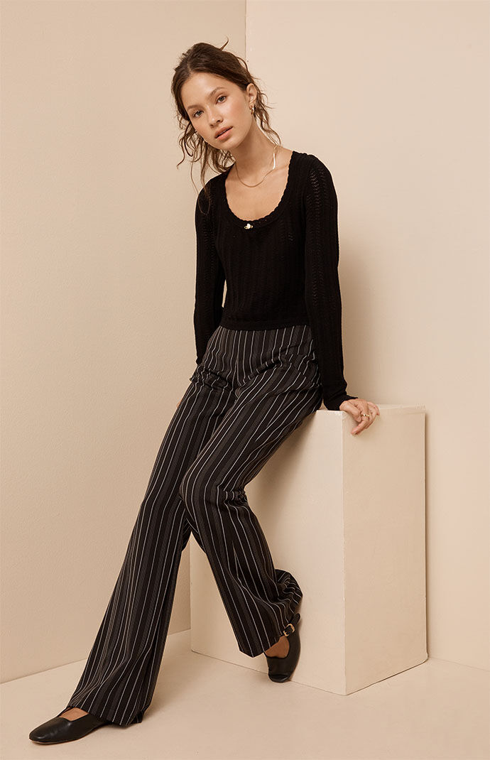 Beverly Beck Jade Scoop Neck Sweater PacSun