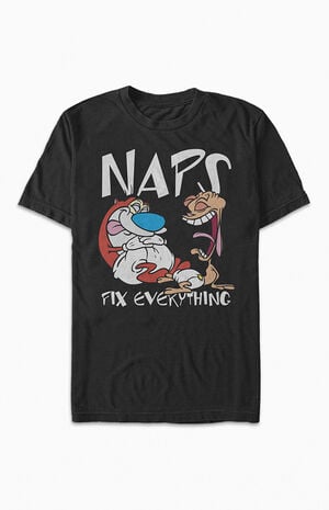 Ren And Stimpy Nap T-Shirt image number 1