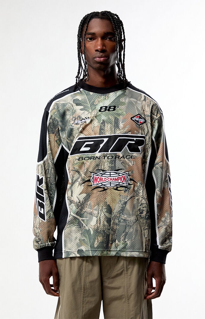 Pacsun Camo Mesh Long Sleeve Jersey | Pacsun