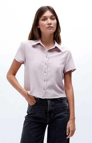 '90s Button Down Woven Top image number 1