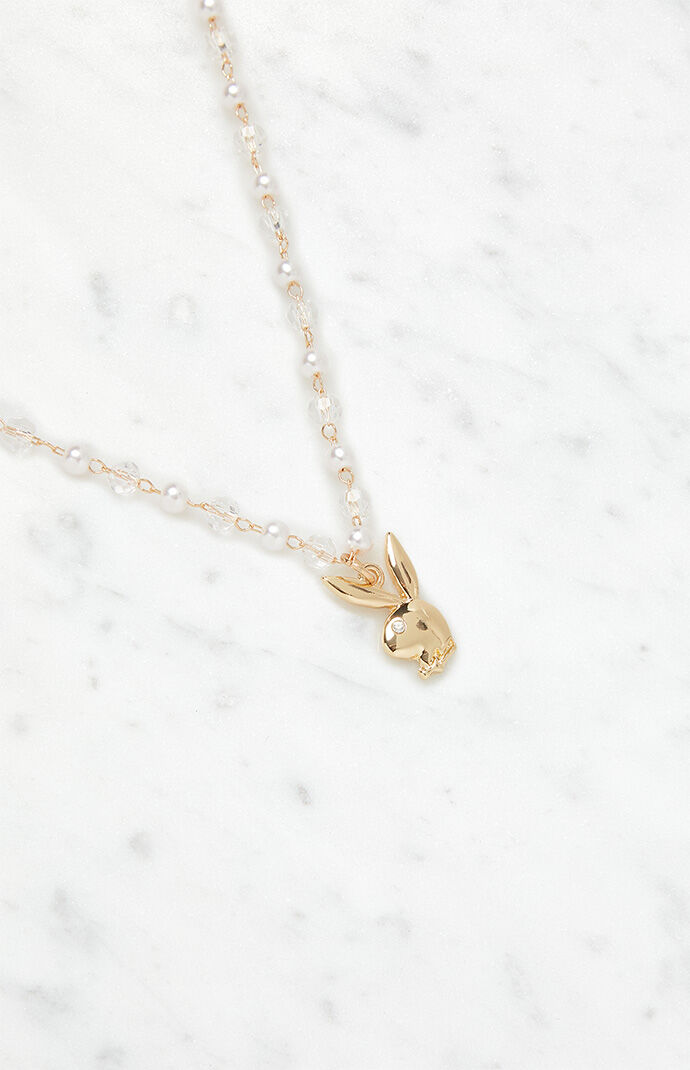 Gold playboy bunny chain new arrivals
