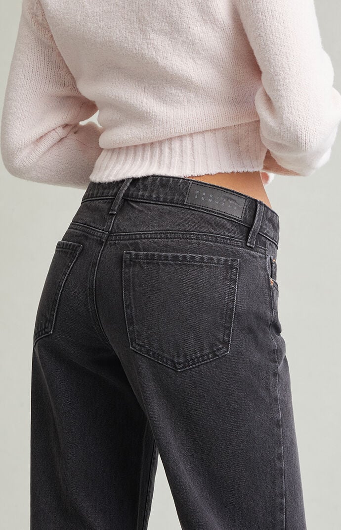 Pacsun Zoe Low Rise Girlfriend Jeans Black