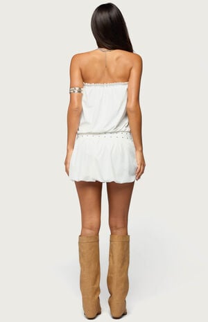 Layton Studded Strapless Bubble Mini Dress image number 3