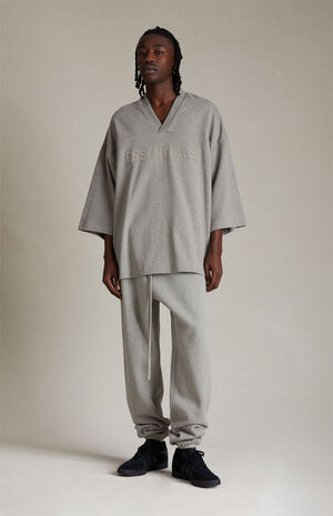 Dark Heather Oatmeal Heavy Football T-Shirt image number 5