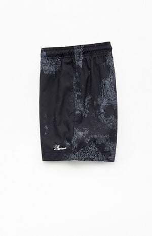 Black Blotch Bandana Eco 4.5" Swim Trunks image number 3