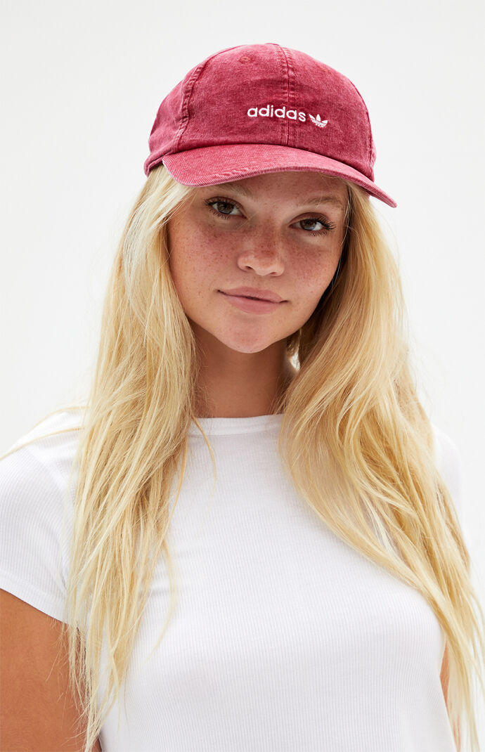 Red Vintage Strapback Dad Hat