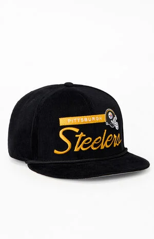 Pittsburgh Steelers 9FIFTY Corduroy Rope Trim Snapback Hat image number 1