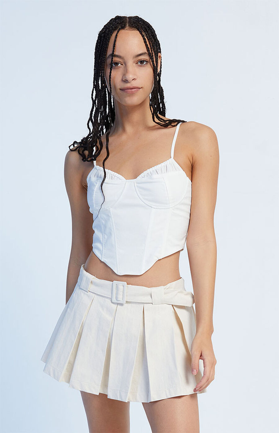 PLEATED MINI SKORT