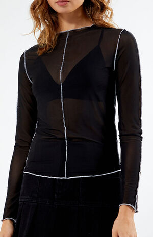 Mesh Long Sleeve Top image number 2