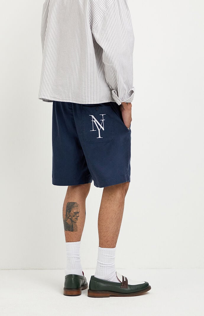 Pacsun NY Embroidered Russel Volley Shorts