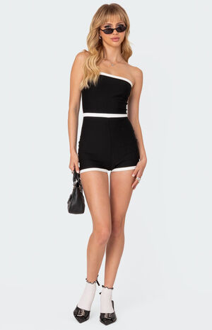 Kit Contrast Ribbed Romper image number 5