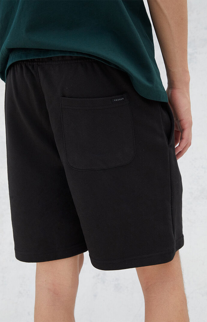 Black French Terry Shorts