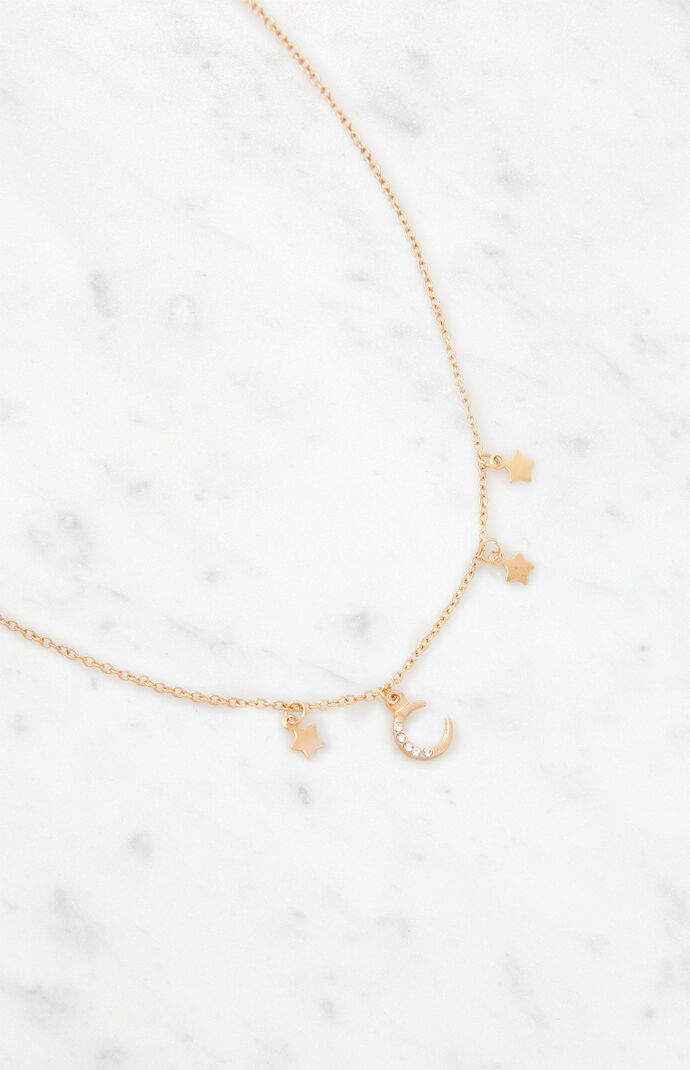 Star & Moon Chain Necklace