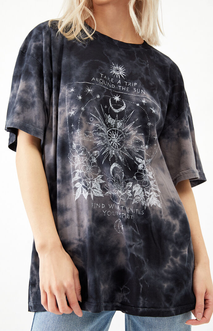 Tie-Dyed Sun & Spirit Oversized T-Shirt